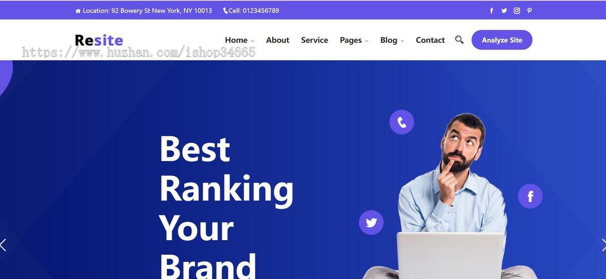 国外网站SEO搜索引擎优化网站模板静态HTML
