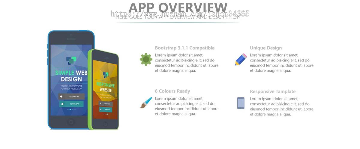 APP产品团队开发官网模板是一款基于HTML5实现的产品APP开发网站模板