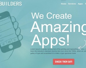 APP应用网站单页模板是一款手机APP应用程序官方网站模板