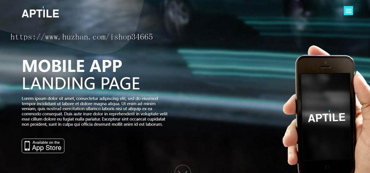AppStore应用软件是一款适合iPhone手机app开发公司网站模板