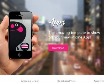 Appz响应式手机APP企业模板下载静态模板