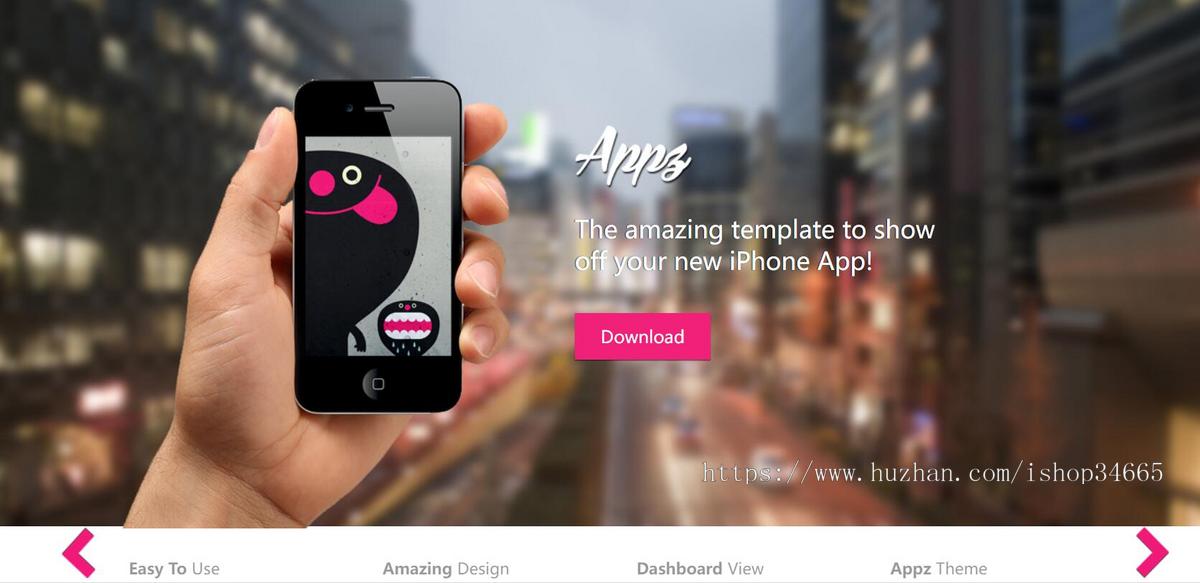 Appz响应式手机APP企业模板下载静态模板