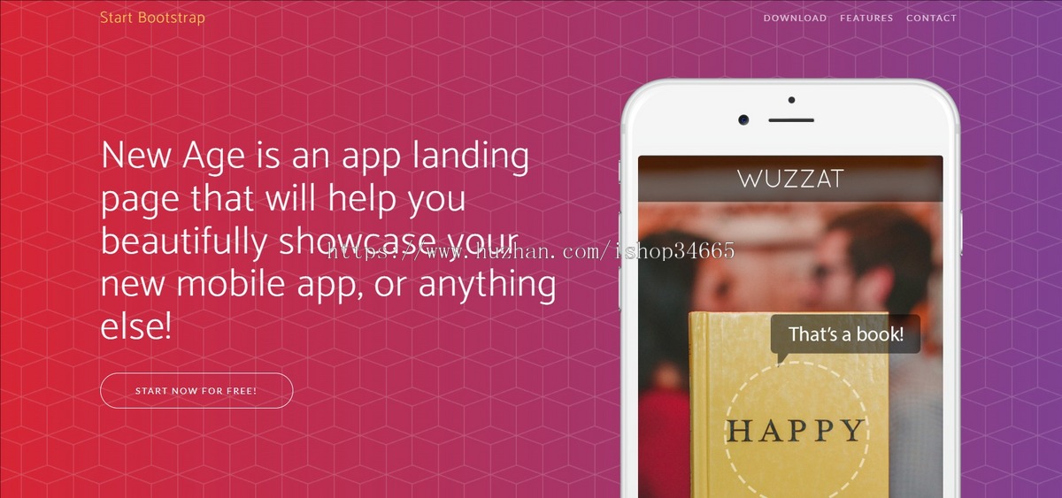 app手机应用开发官网响应式模板_渐变应用app/