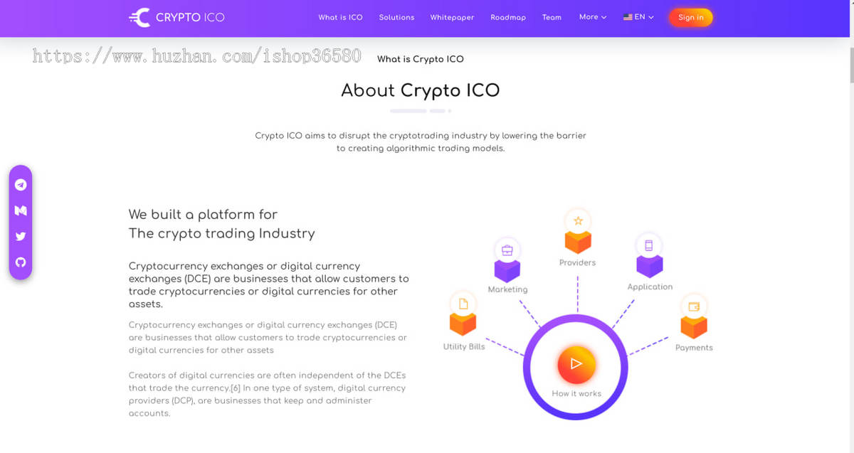 炫酷加密货币着陆引导页交易所管理系统前端框架适用于交易所部交易所开发交易所搭建二