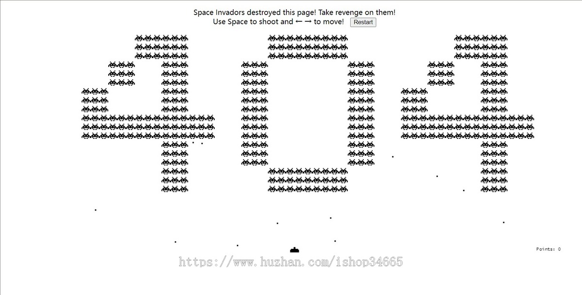 25款珍藏404网页源码/16-space-invaders-game-404