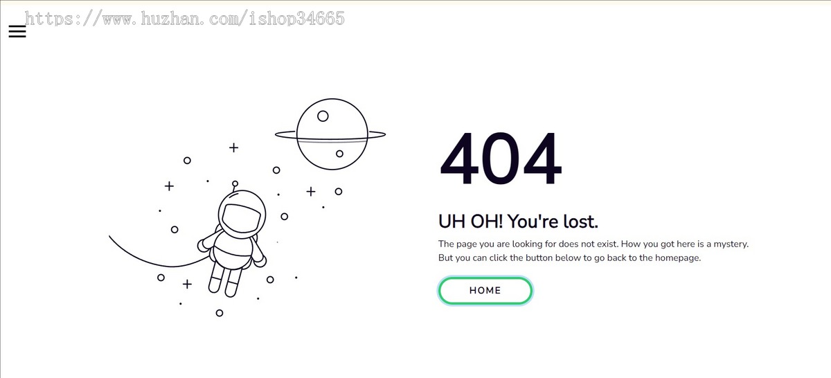25款珍藏404网页源码/4-astronaut-404引导页