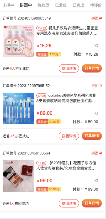 拼团返利多人拼团一人中奖其他人返利模式拼团返利系统开发定制