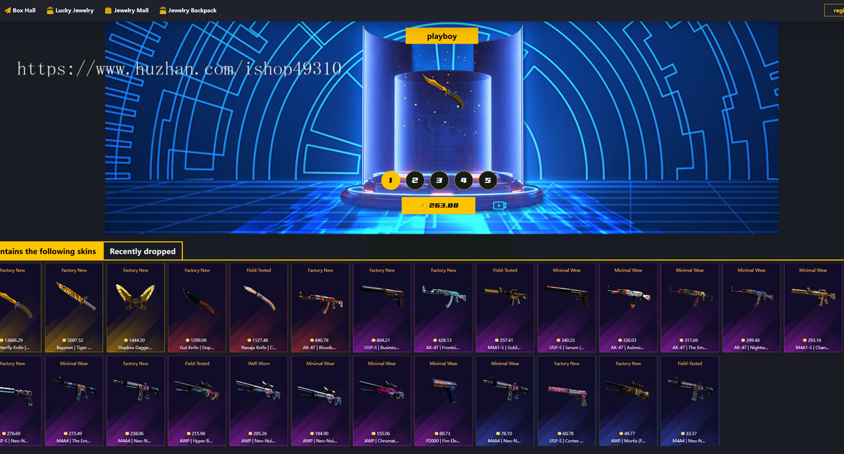 二开英文版本csgo开箱网站源码PC端游戏开箱网源码csgo开箱开饰品开皮肤盲盒网站全