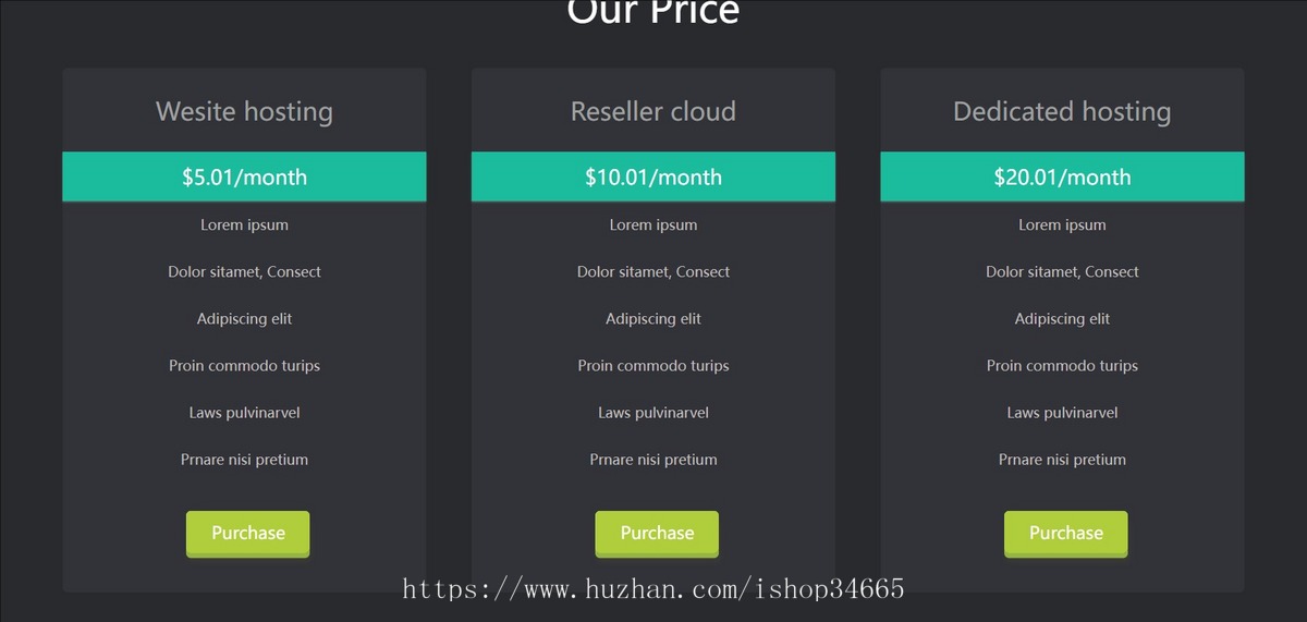 html5响应式parallels模版素材