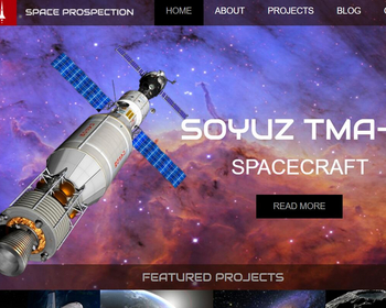 人造卫星航天网站模板