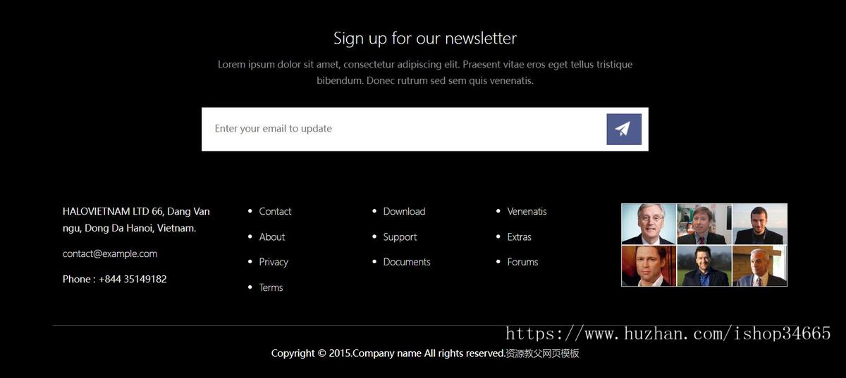 会议主题html5网页模板
