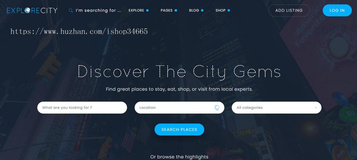 分类信息网站html5模板