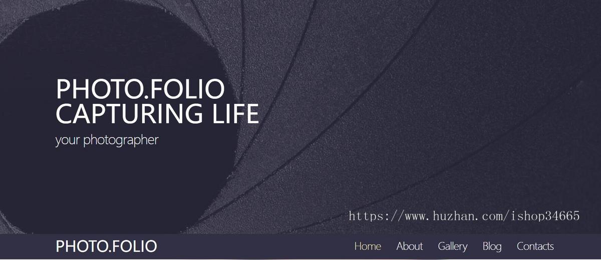 大气半透明背景企业HTML5模板