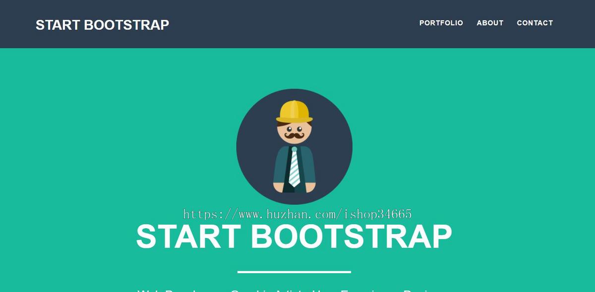 大气扁平风格bootstrap企业模板
