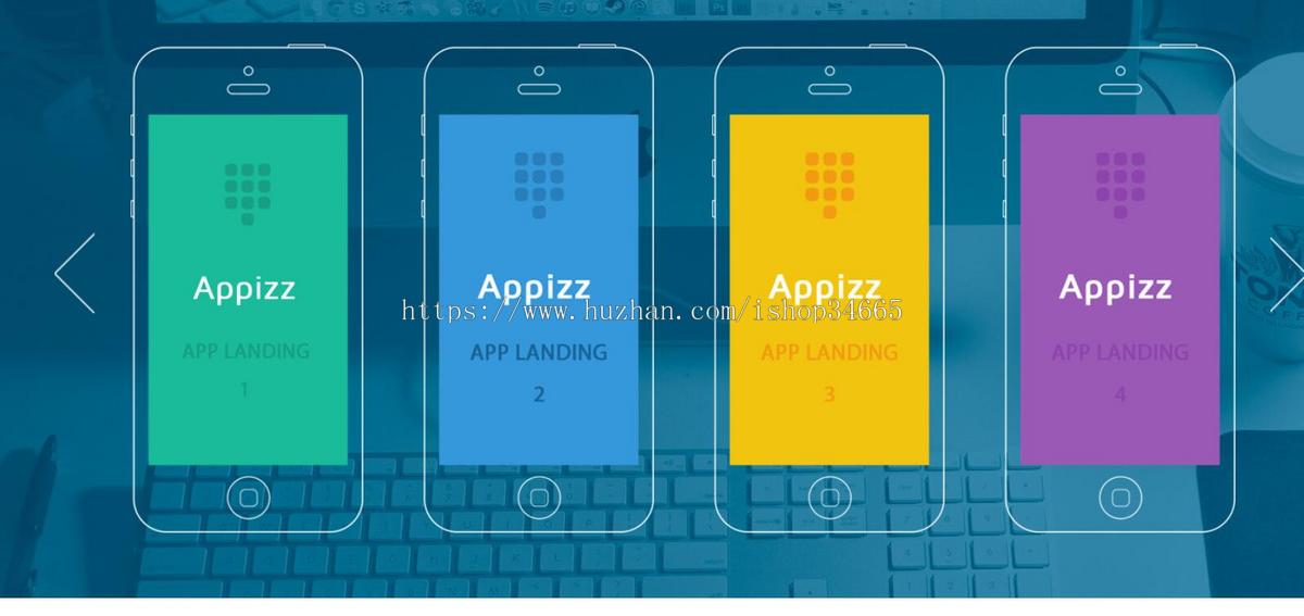 手机APP页面UI设计企业网站模板