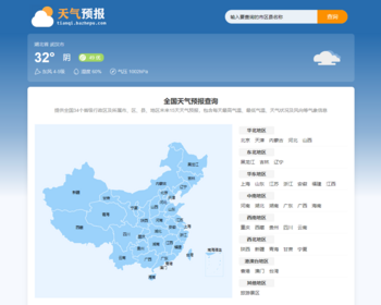 【自适应】帝国CMS天气预报模板