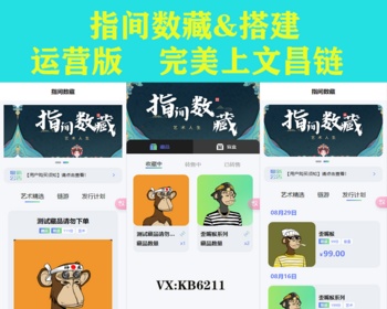 NFT数字藏品仿十八系统（完美运营版）全开源APP可二开藏品上链支付云钱包衫德