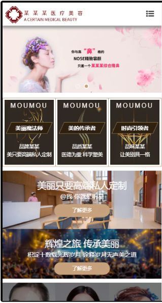 医疗整形美容自适应响应式含授权企业站群地区多城市分站系统