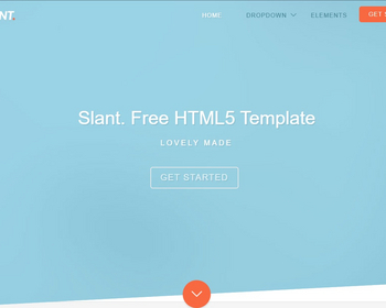 高性能滚动触发网站模板是一款HTML5单页网站