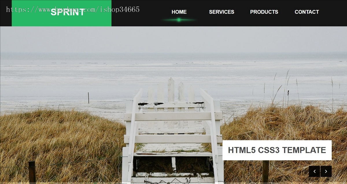 绿色超炫CSS3网站模板