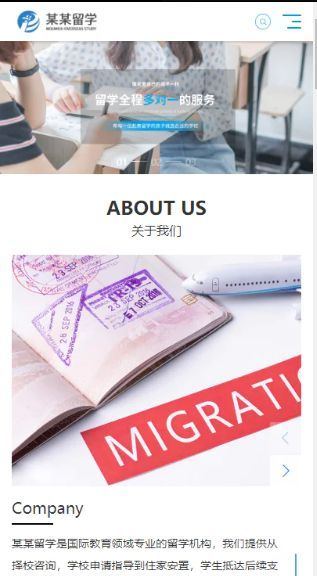 留学教育培训响应式含授权企业站群地区多城市分站