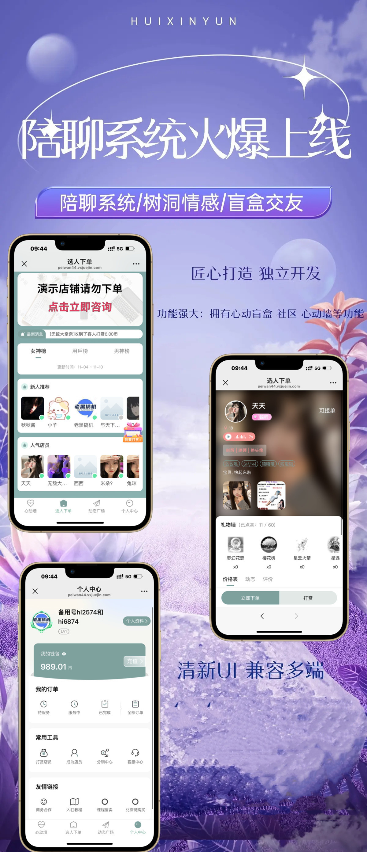 2024树洞陪聊系统源码/陪聊/陪陪/树洞/公众号开发