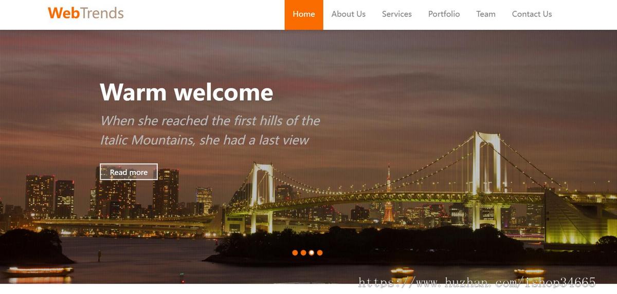 HTML5高端时尚大气网站建站模板