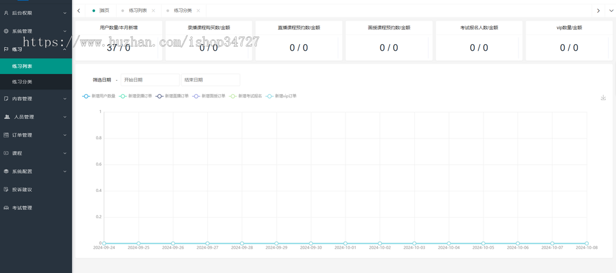 在线教育线上培训知识付费教育培训平台在线卖课