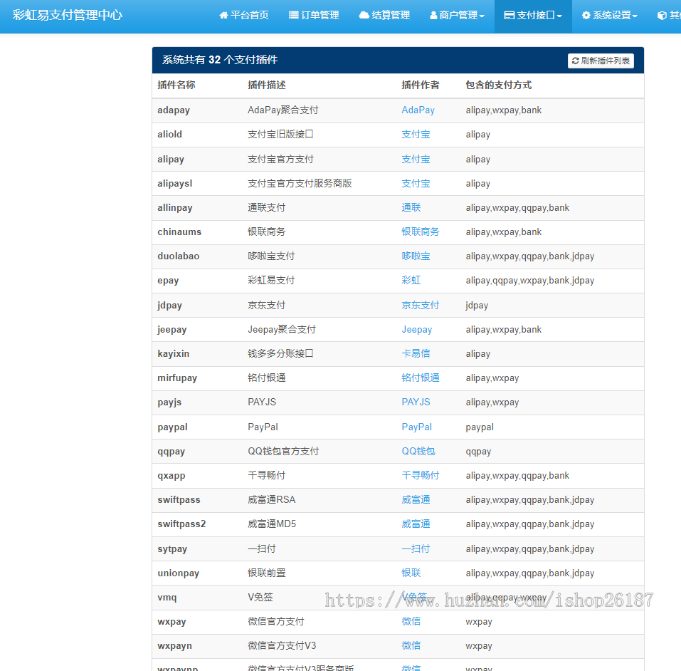 2026新版彩虹易支付系统源码当面付通道轮询支付插件免签约支付系统