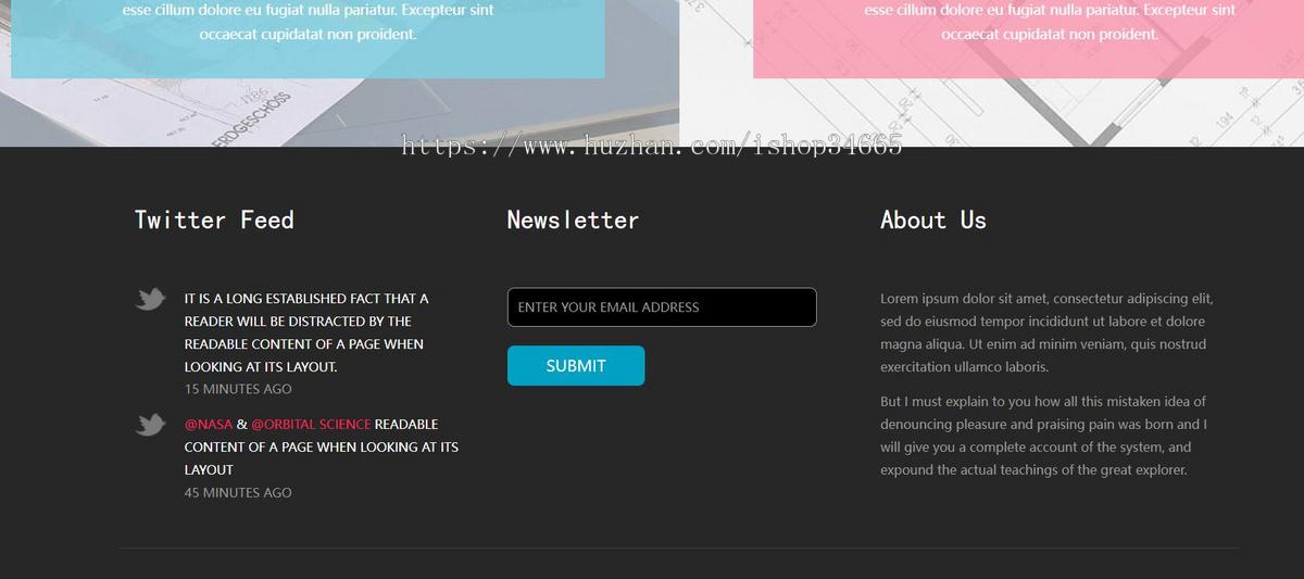 英文版商业地产服务公司网站HTML5模板