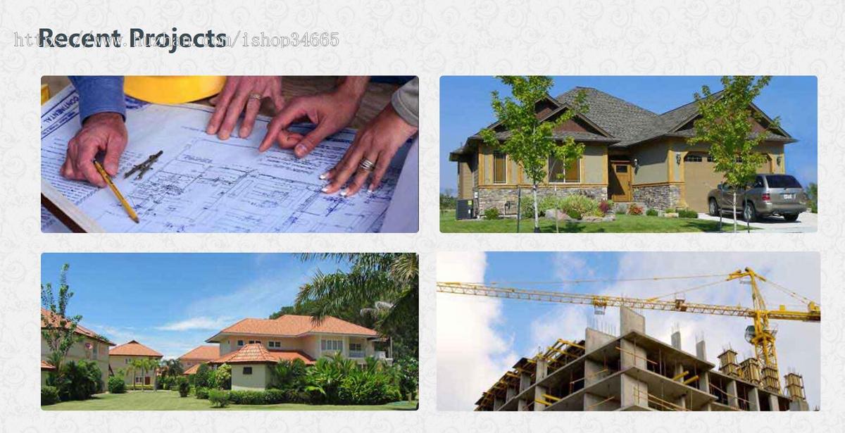 房屋建设设计公司CSS模板