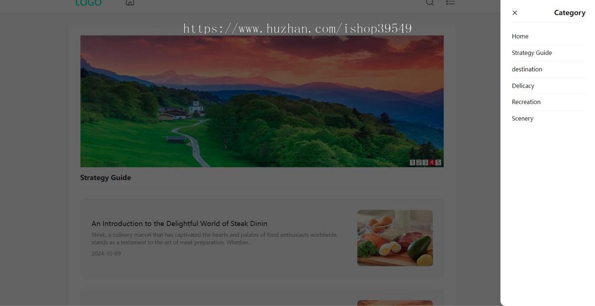 帝国cms英文站模板 轻奢风简约生活美食旅游英语外贸电商资讯模板响应式手机自适应源码