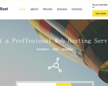 域名服务商HTML5网站模板