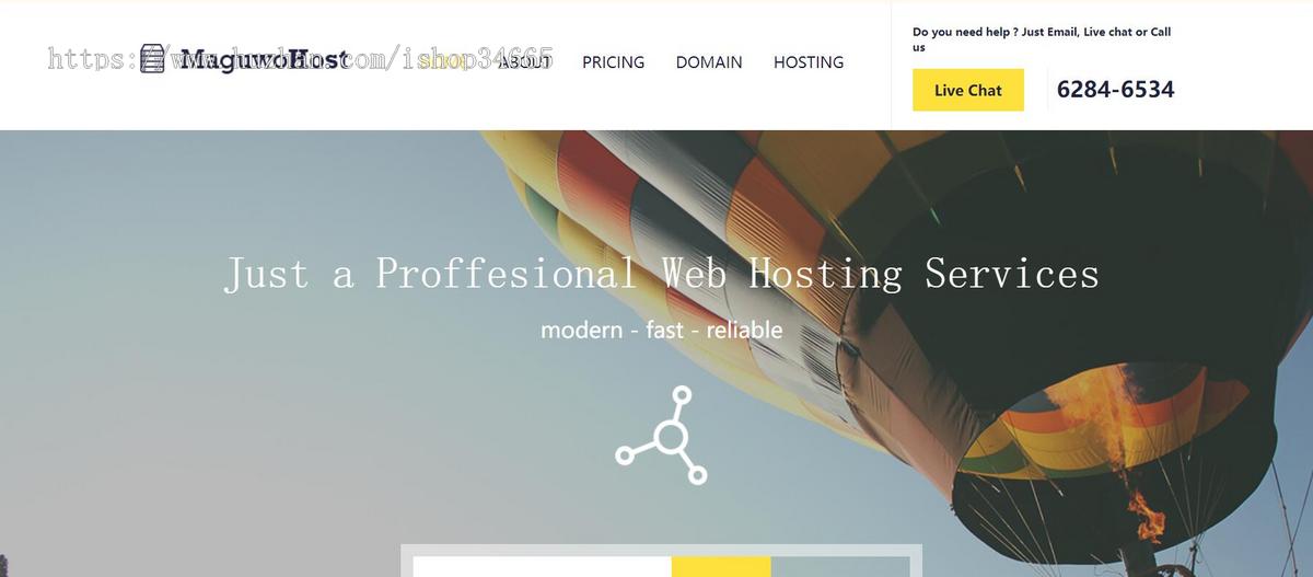 域名服务商HTML5网站模板