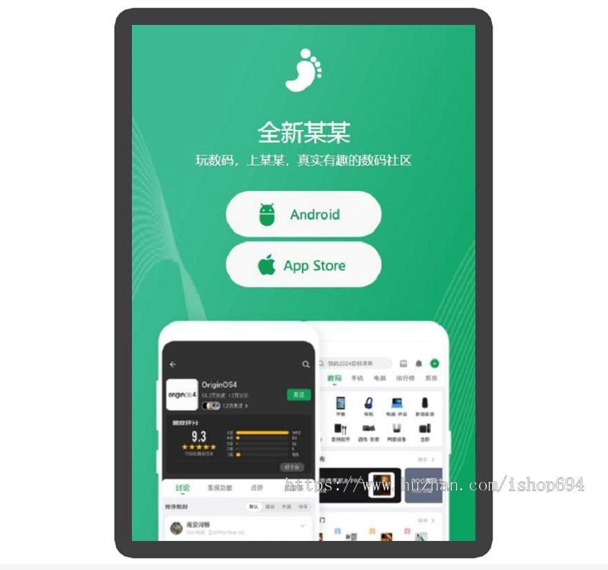 数码 商城 资讯 APP下载页 宣传页 着陆页 落地页 引导页