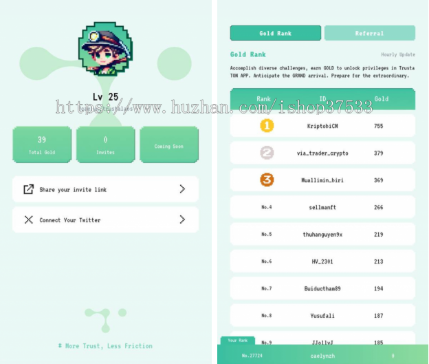 《Trusta TON App》链游源码开发一站式服务