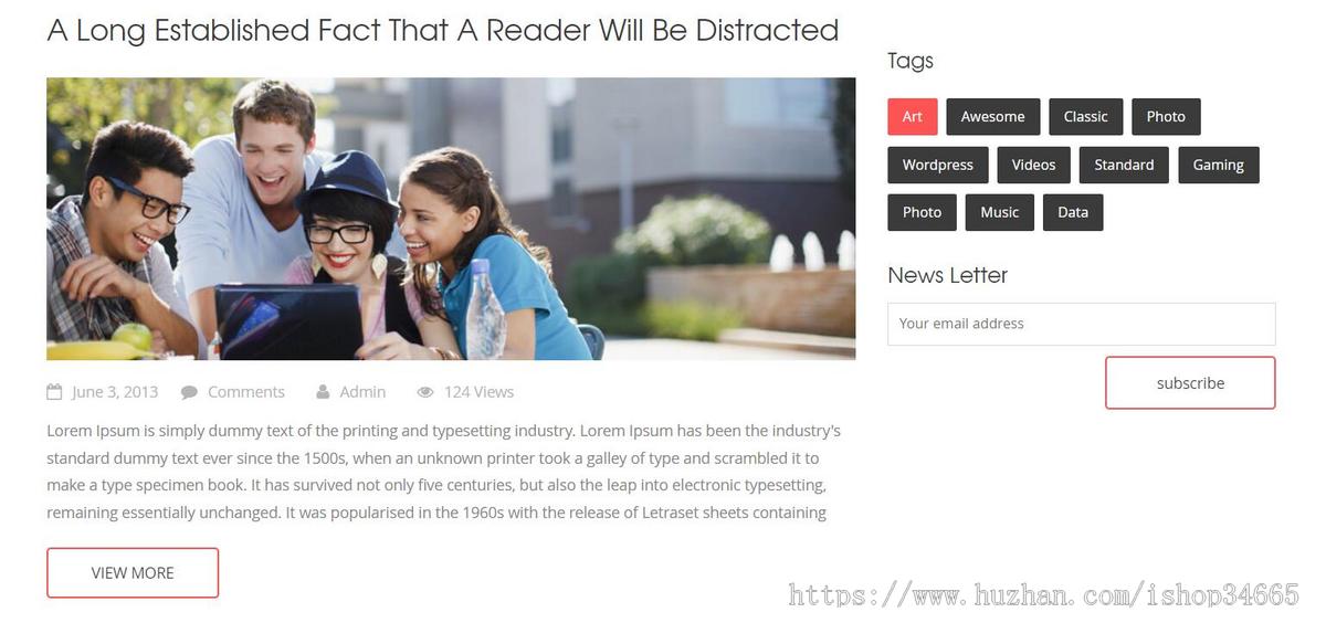 HTML5教育类网站模板