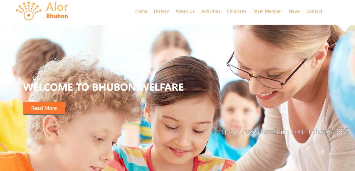 儿童教育学校网站模板静态HTML