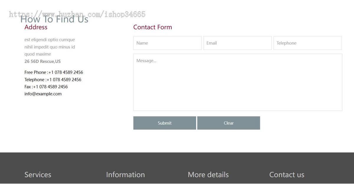 关于儿童教育的网站模板HTML5