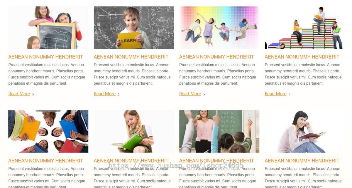 国外教育教学网站模板静态HTML