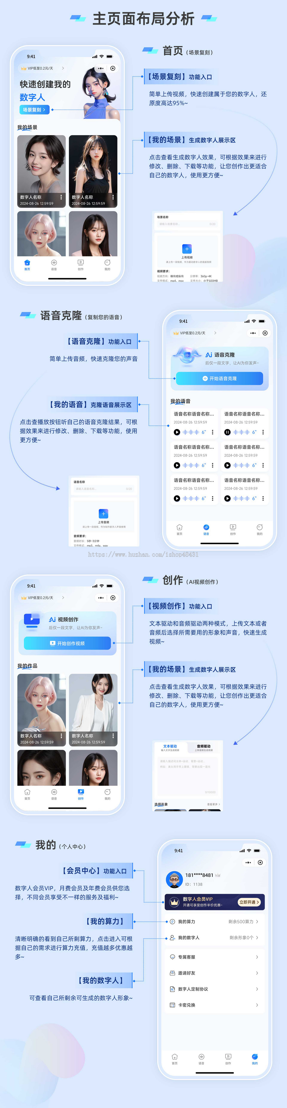 AI小甲鱼数字人正版小程序坑位SAAS账号部署场景复制声音克隆AI视频创作