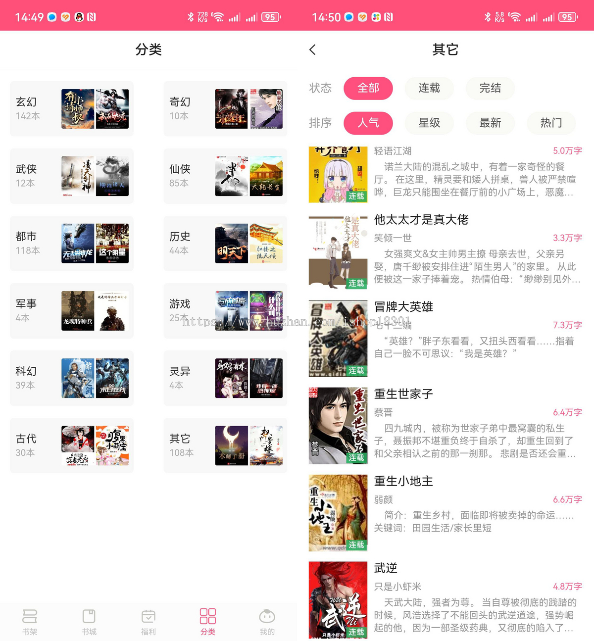 uniapp / java小说源码_H5 / App / 小程序 多端适用