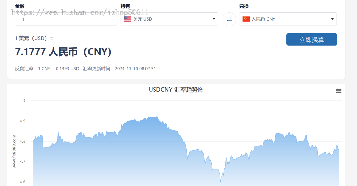 高权重养站汇率换算，油价、金价等金融数据查询主题网站双端自适应模板