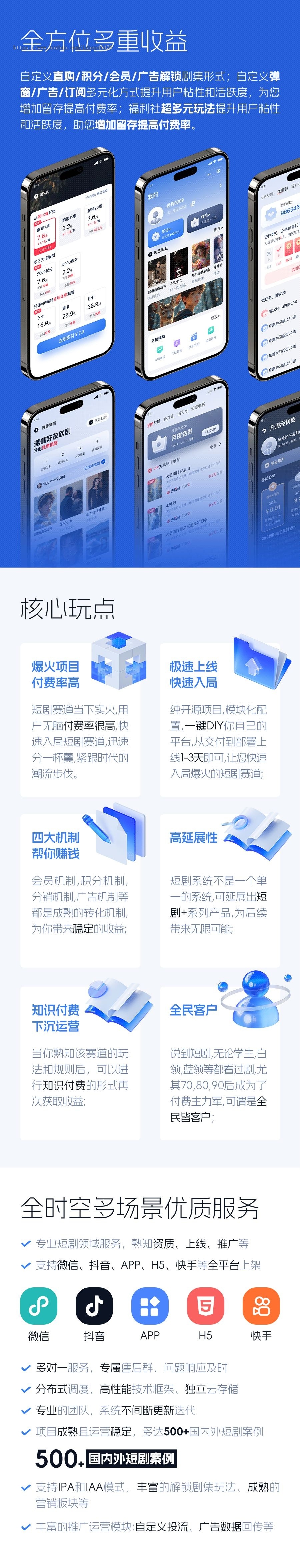 2025短剧旗舰版源码全开源支持广告回传支持媒资虚拟支付付费小程序源码交付
