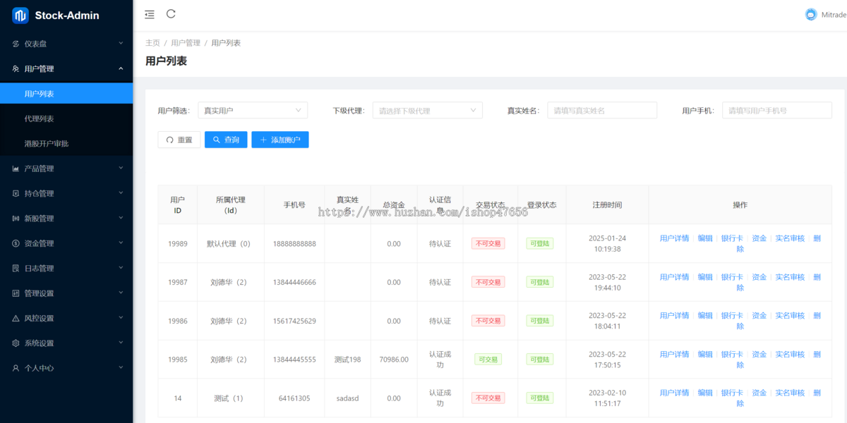 【高端版本】多语言股票系统/股票配资/打新股两融双融/新股申购/融资融券/美股港股