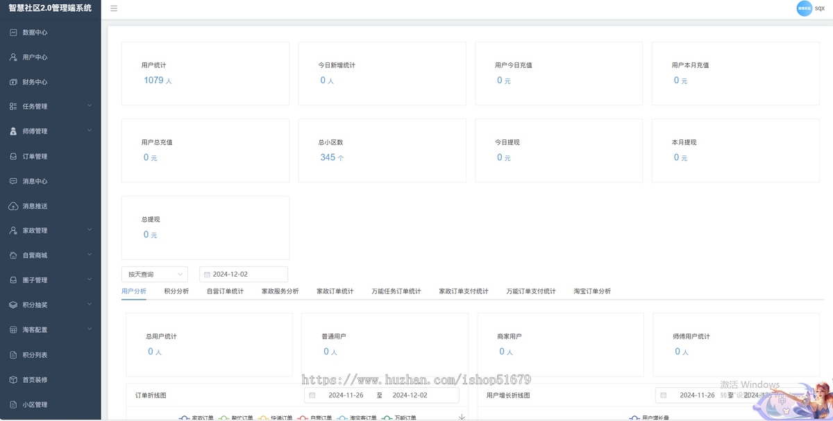 智慧社区系统粉丝生活同款系统支持跑腿家政本地生活上门服务商城支持微信小程序+微信公众号+H5+APP