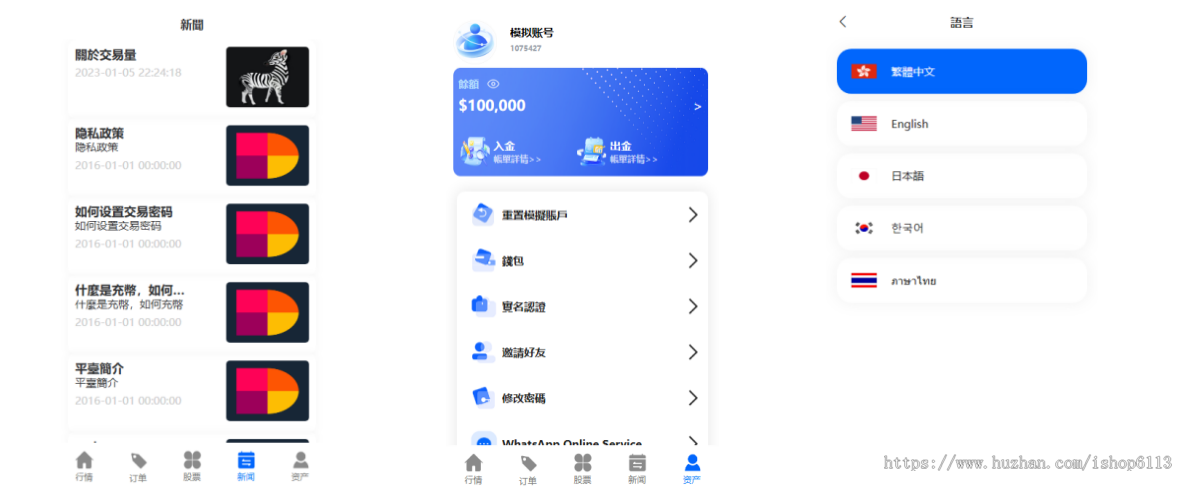 PHP多语言股票系统/股票配资交易策略/大宗/美股源码/印度股票源码