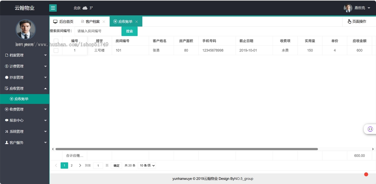 JAVA物业管理系统源码带小程序