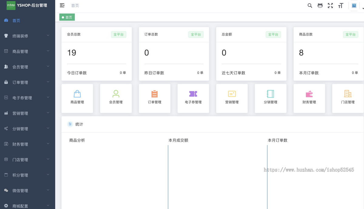 Java版前后端分离商城系统B2C商城pc/h5/小程序全套移动端源码