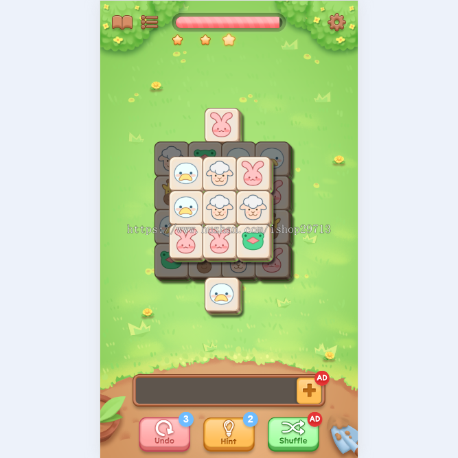 HTML5休闲小游戏《三个方块》带广告接口